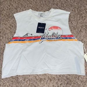 Forever 21 “Malibu” Cropped Tank Top